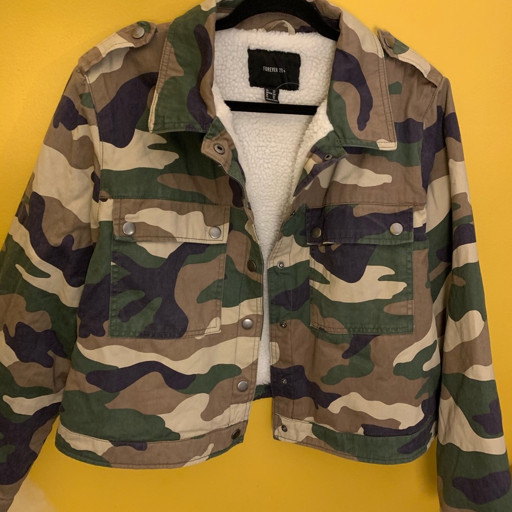 Camo Sherpa jacket